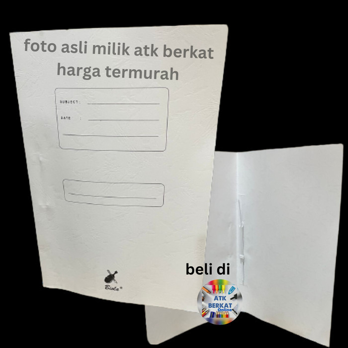 

Map folder kertas stopmap Biola 5001 Snel hecter warna Putih Ungu