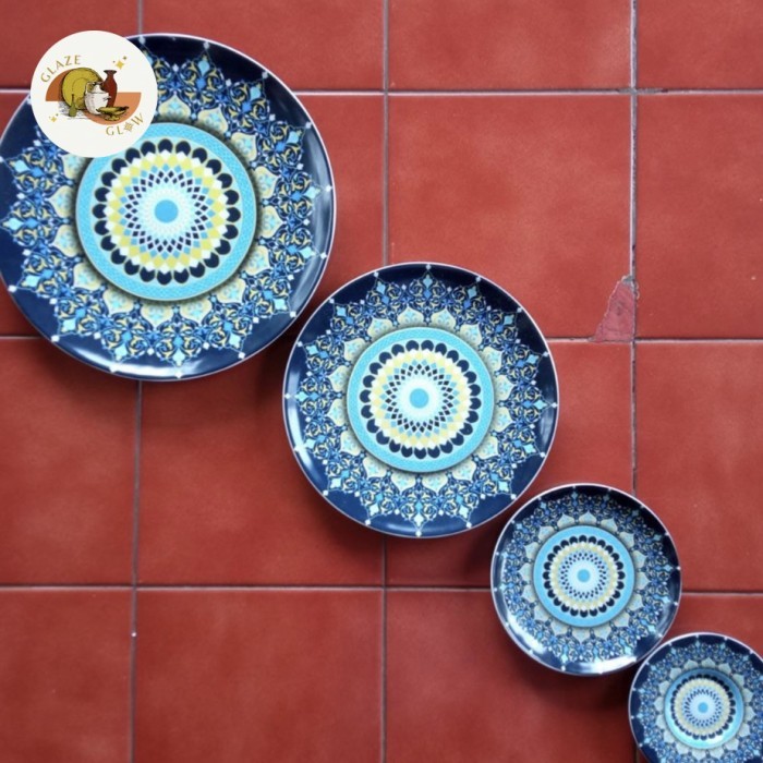 Set/ Paketan Piring Keramik Hiasan Pajangan Dinding Motif Maroko