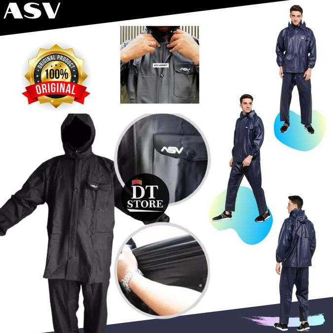 Jas hujan ASV Karet ORIGINAL - Mantel Hujan ASV Original Bahan Karet