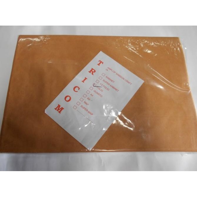 

BARU AMPLOP COKLAT FOLIO MURAH TRICOM ISI 100