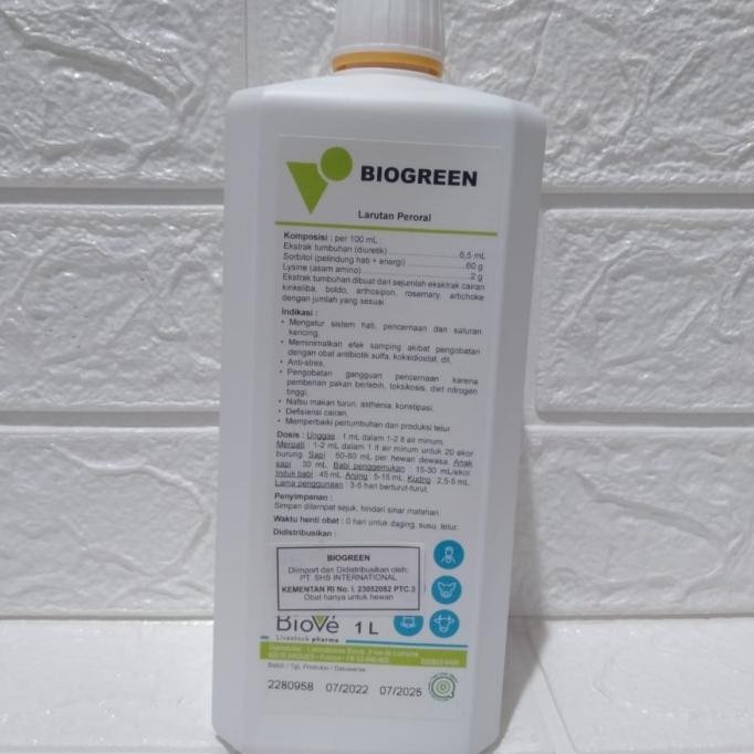 siap kirim - suplement hewan biogreen shs 1 liter