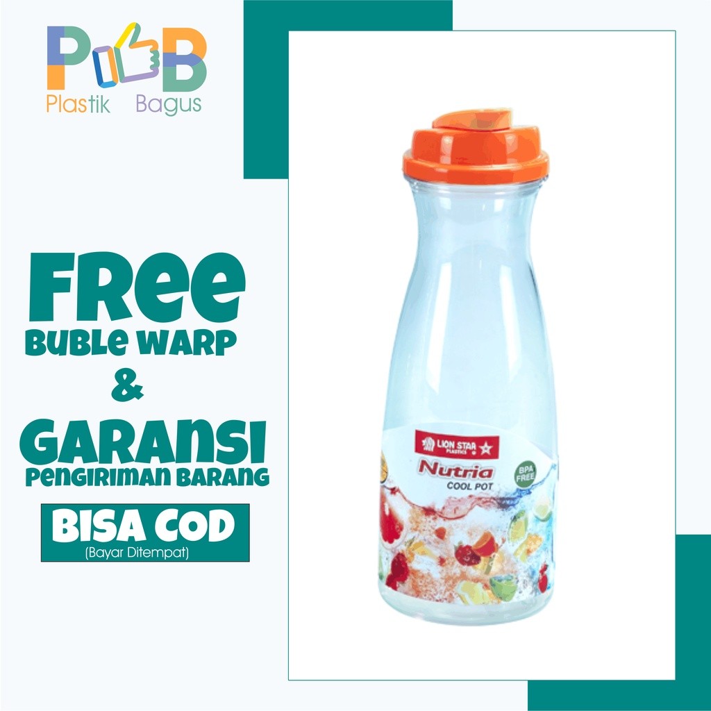 Botol Minum kulkas tempat minum lion star 1,2 Liter Nutria Cool Pot L25
