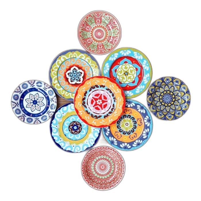 PIRING ESTETIK SET PIRING HIAS WALL DECOR ATAU PAJANGAN LEMARI