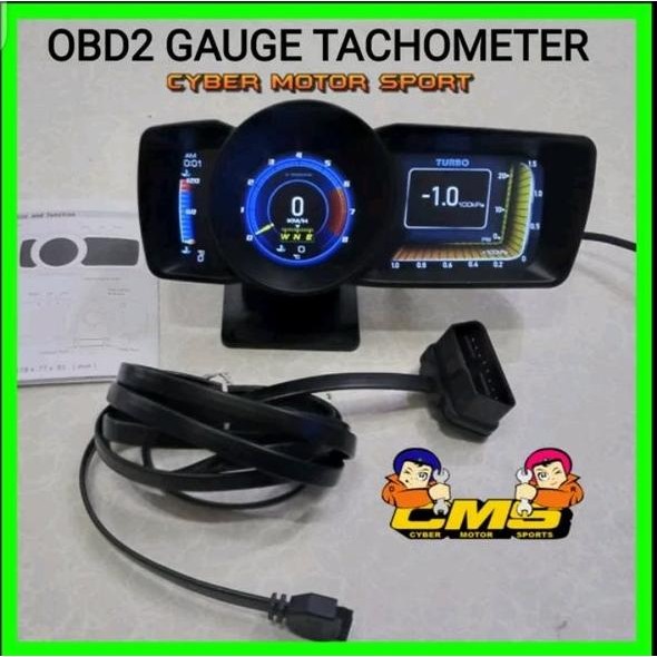 SPEEDOMETER DIGITAL MOBIL OBD2. TACHOMETER RPM VOLT METER WATER TEMP