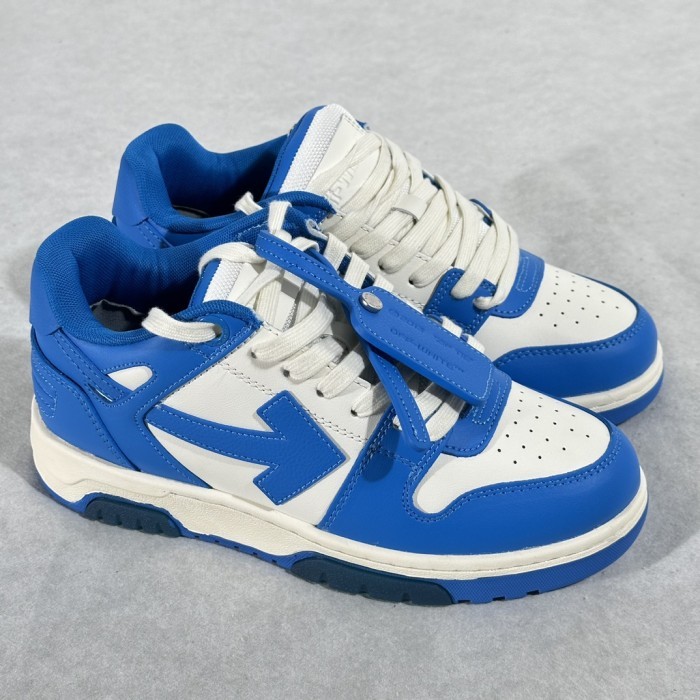 OFF-WHITE Out Of Office 'OOO' Low Tops Sneakers - White / Blue