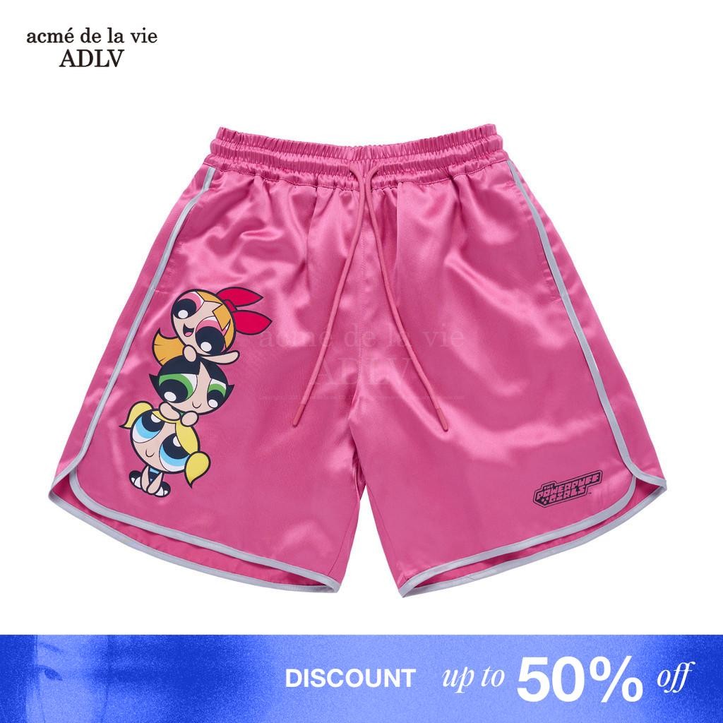 [ADLV] The Powerpuff Girls X Acmedelavie Artwork Boxing Short Pants Pink - Celana Pendek wide-boxer 