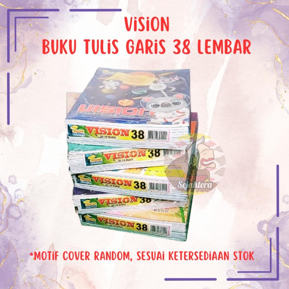 

Sale [Pak] Buku Tulis Vision 38 Lembar (10 Pcs)^