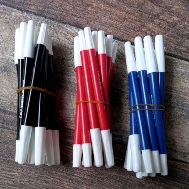 

New Arrival (12Pcs) Spidol Safari Cm2 Warna Hitam Merah Biru Murah Grosir Lusin/ Spidol Kecil Alat Tulis Sekolah Kantor