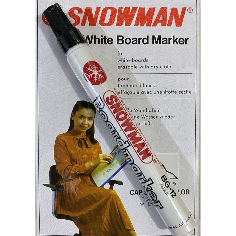 

Terlaris Spidol Snowman Whiteboard / White Board Marker Abg-12 / Abg12