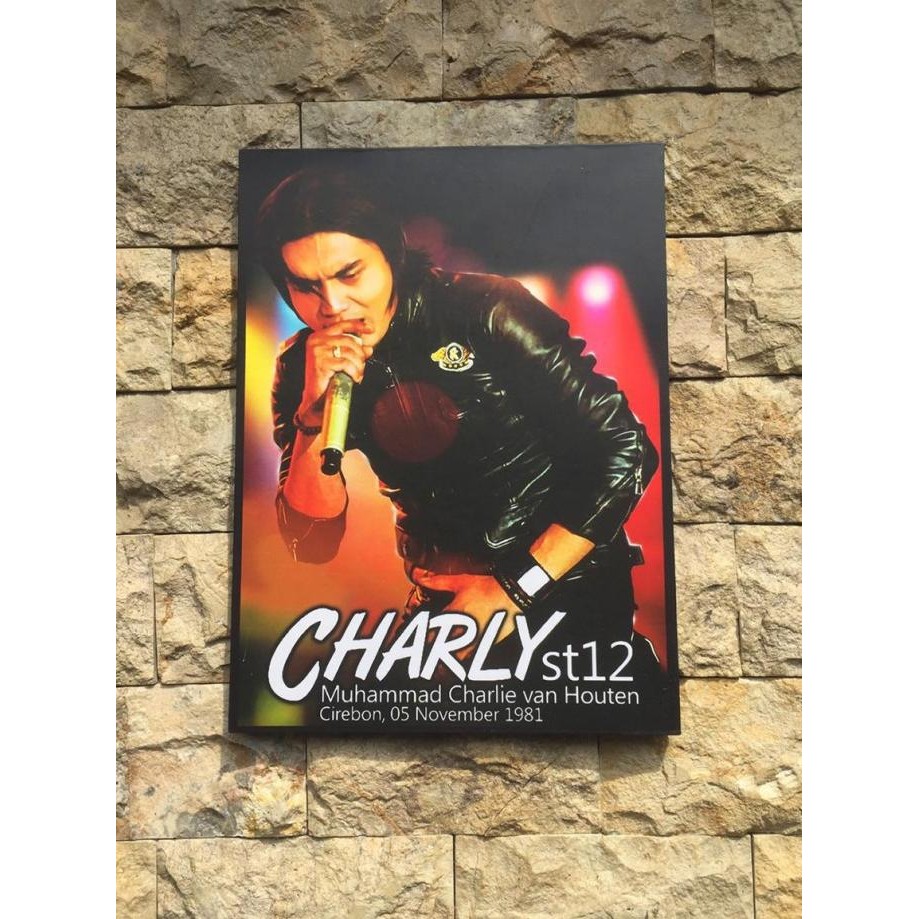 CHARLY VAN HOUTEN ST12 SETIA BAND POSTER KAYU DEKORASI DINDING RUMAH