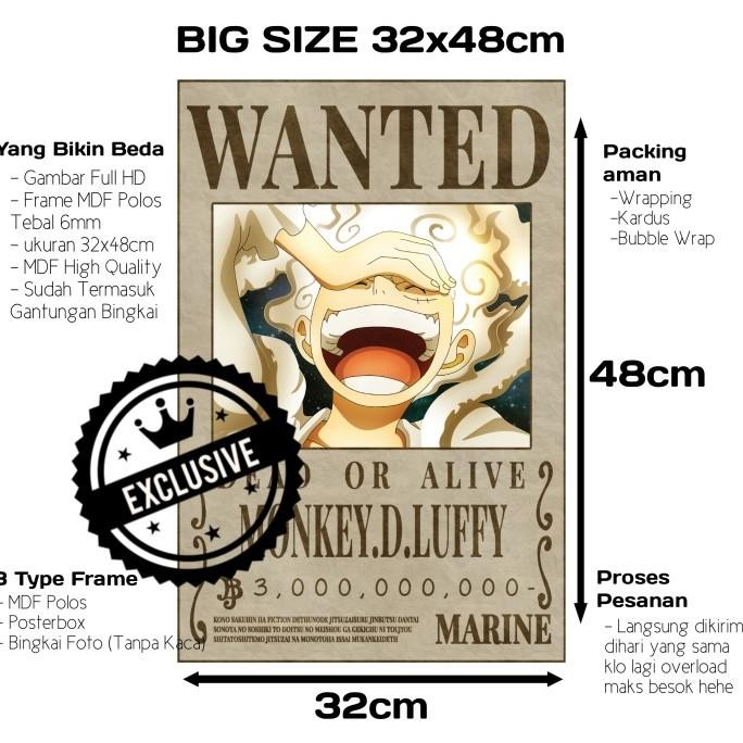MOKUN CUSTOM POSTER NEW BOUNTY LUFFY 3M ONE PIECE