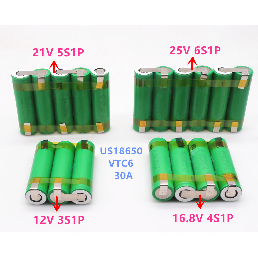 12V - 25V US18650 VTC6 3000mAh 30s for 12.6v