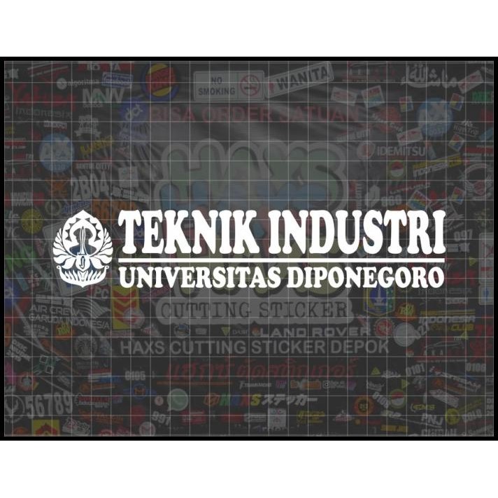 

TERMURAH CUTTING STICKER TEKNIK INDUSTRI UNDIP UKURAN 20 X 4 !!!