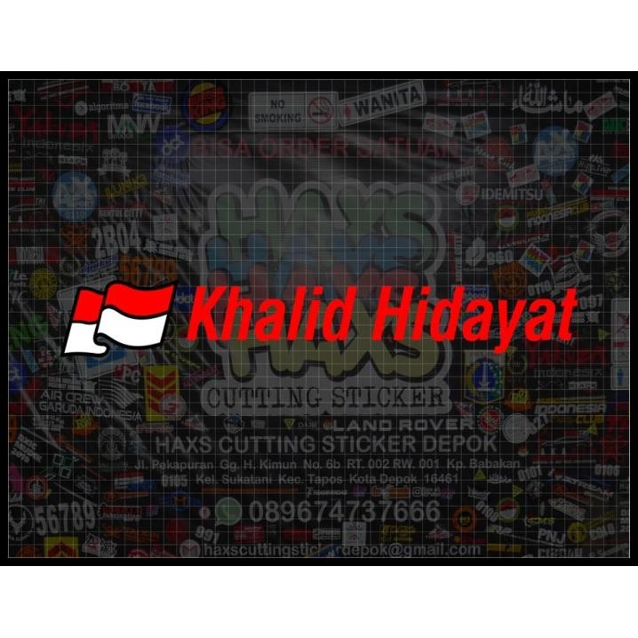 

TERBARU CUTTING STICKER BENDERA & NAMA CUSTOM UKURAN TINGGI 6 CM !