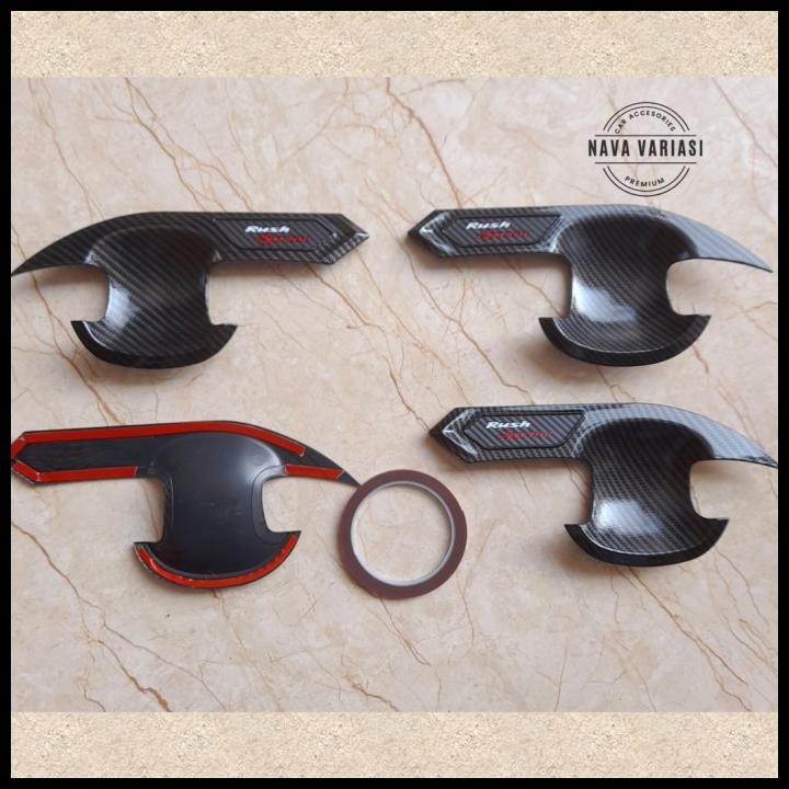 TERBARU OUTER COVER RUSH SPORTIVO COVER MANGKOK PINTU MOBIL RUSH SPORTIVO 2018 GLOSSY CARBON 
