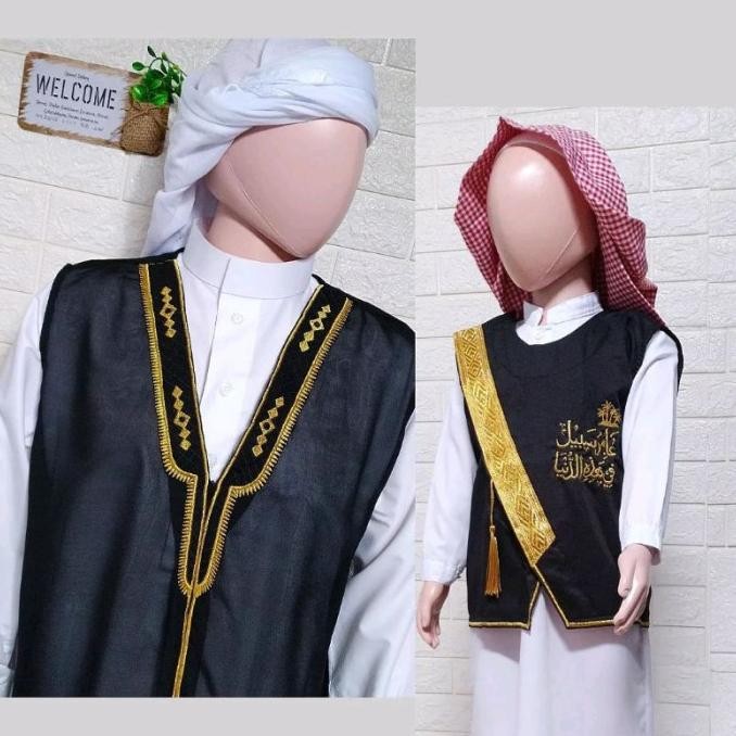Baju Muslim Rompi Pria Arab Couple Ayah Anak Laki-Laki Jubah Gamis Kualitas Premium
