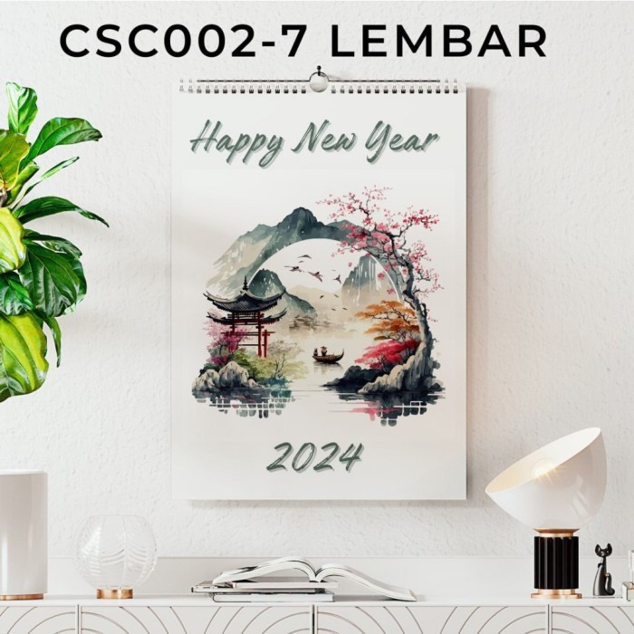 

Kalender Dinding Aesthetic 2024 7 Lembar Motirf Pemandangan Chinese Murah Berkualitas