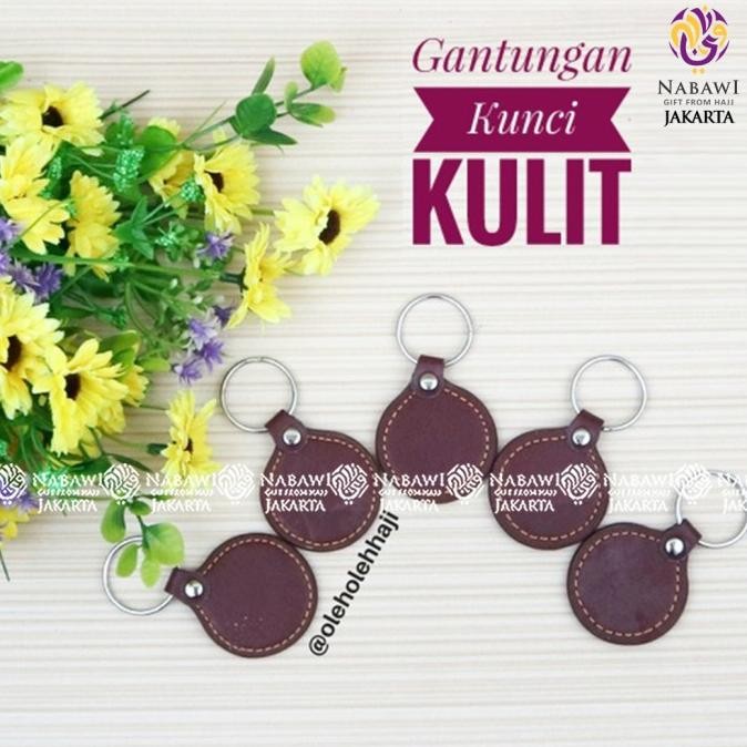 Bestseller Gantungan Kunci Kulit Lafadz Allah Muhammad Oleh Oleh Haji dan Umroh