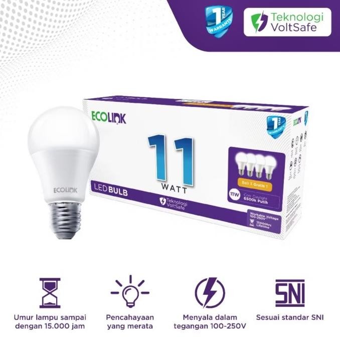 Diminati Led Multipack Ecolink 6W 8W 10W 12W (Beli 3 Free 1) - Led Pack Ecolink Deal