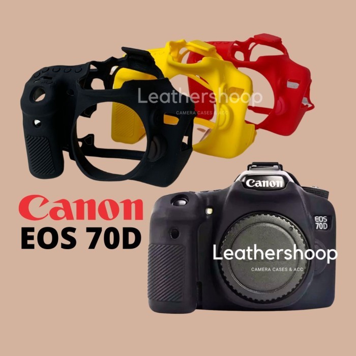 TERBARU - Cover Canon EOS 70D Rubber Softcase Karet Pelindung body