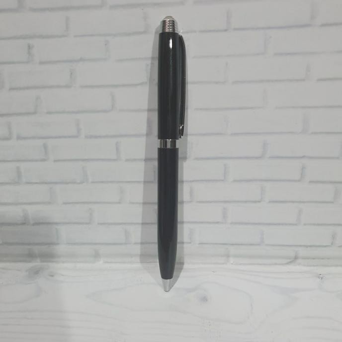 

Terlaris ! Pulpen Eksklusif VIP Hitam Glossy Klip Silver Free Grafir Nama