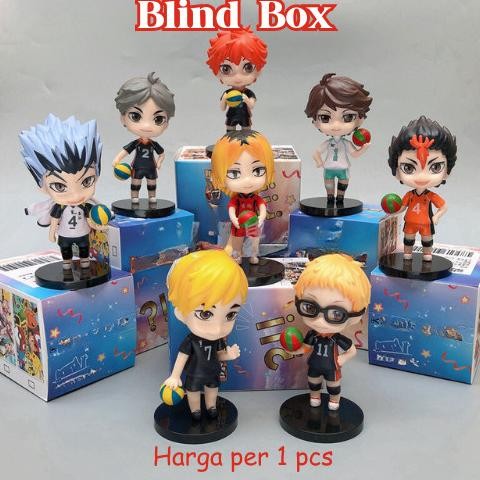 ZG - Blind Box Haikyuu / Cute Character Action Figure / Mainan Karakter Dalam Kotak / Anime