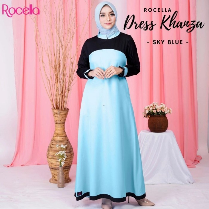 [TERLARIS DI SHOPEE] Gamis Dress Muslimah Wanita Dewasa Mosscrepe - S-M
