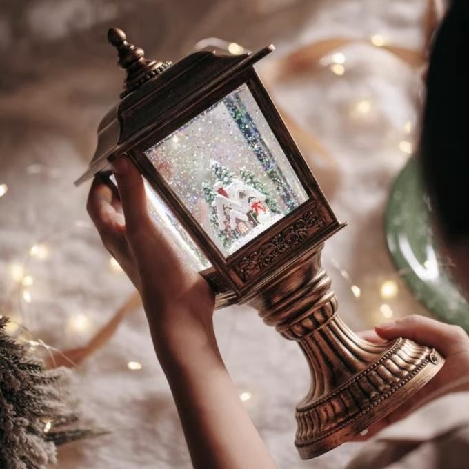 

Sale! Lampu Taman Natal Dekorasi Kado Christmas Santa Kotak Musik Snow Globe