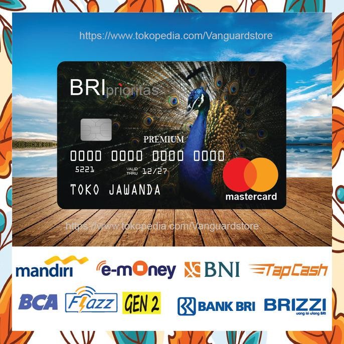 Tersedia KARTU EMONEY CREDITCARD BRI PRIORITAS CARD MANDIRI BRI BNI BCA 1 SISI