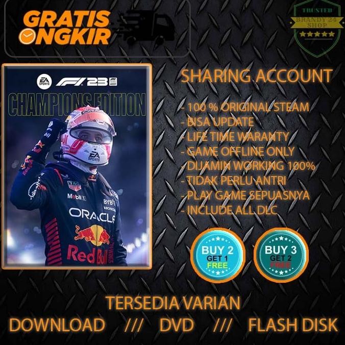 Terbaru F1 2023 - F1 23 CHAMPIONS EDITION + ALL DLC - PC GAME ORIGINAL STEAM