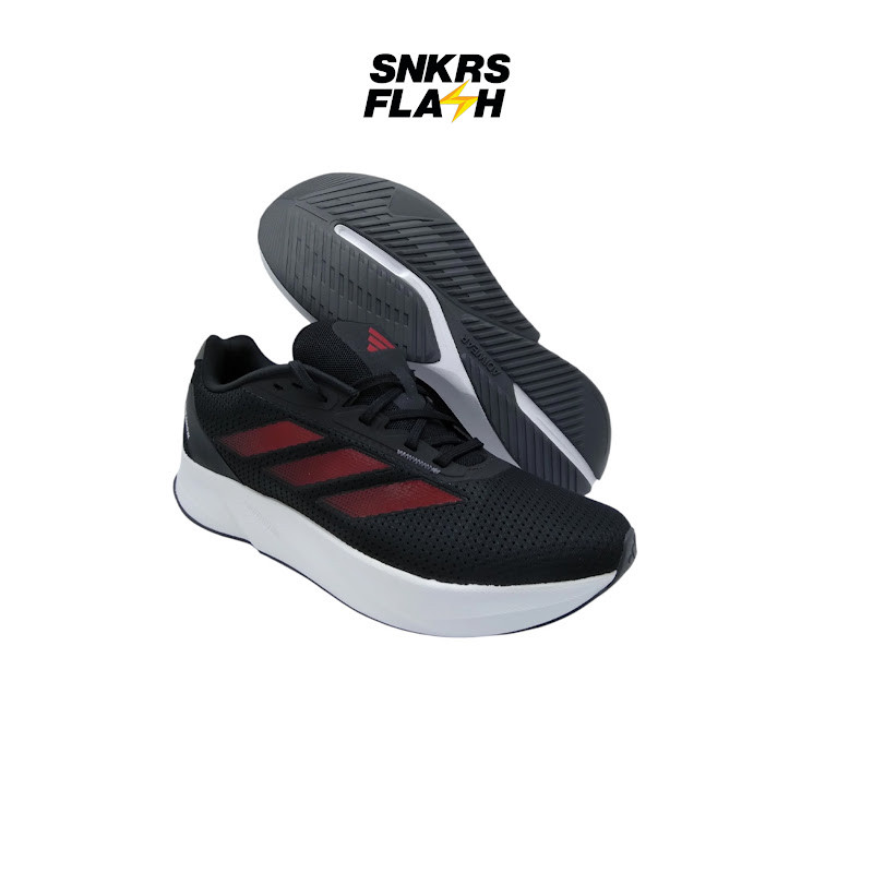 ADIDAS Duramo Sl Black Scarlet Sepatu Lari Pria - IE9696 - Size 44.7