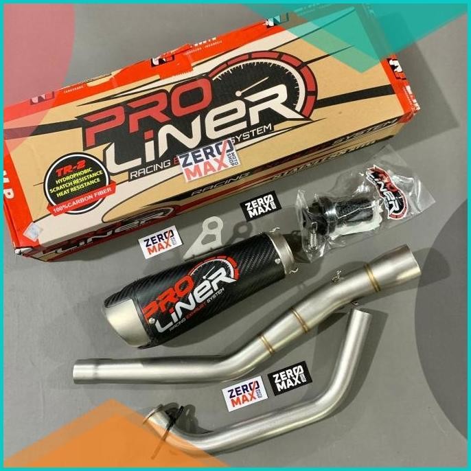 Knalpot Racing PRO LINER PROLINER TR2 TR-2 TR 2 Carbon Short R15 V3 11