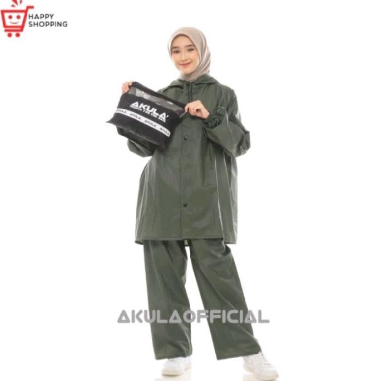 Gratis Ongkir Jas Hujan Akula Original Jumbo Cod