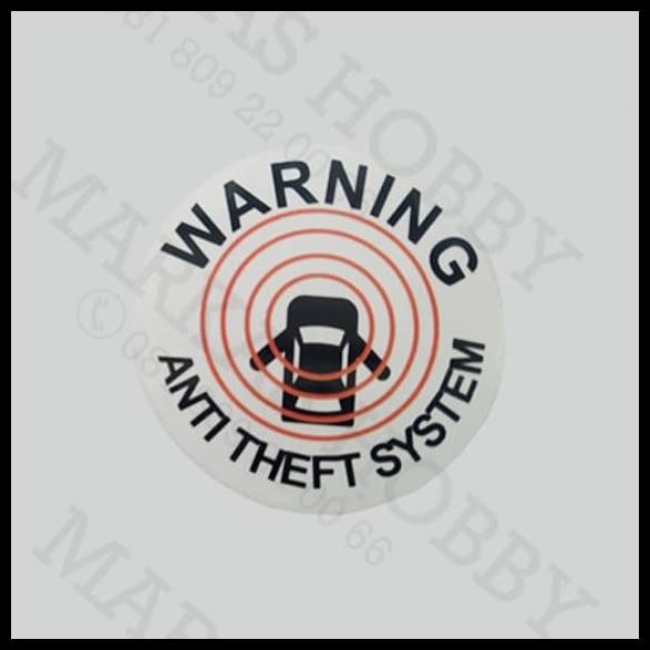 

DISKON STIKER WARNING ANTI THEFT SYSTEM SINGLE TRANSPARANT !!!!!!