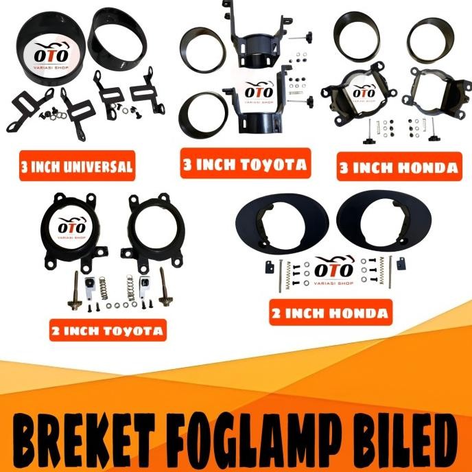Breket Foglamp 3 Inch Universal Toyota Honda Bracket Biled Foglamp 3 Inch Universal Toyota Honda