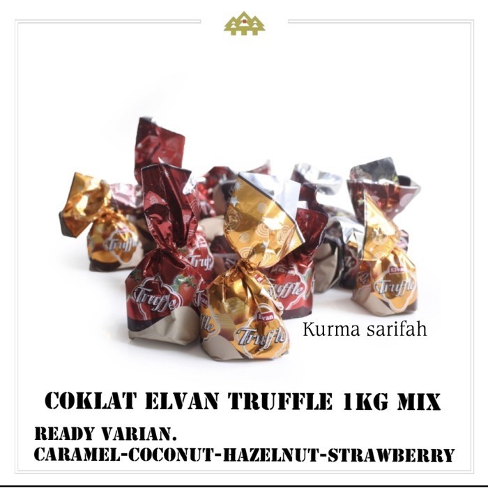 

Ready Stok - Coklat Elvan Trufle Mix 1Kg Coklat Arab Oleh2 Haji