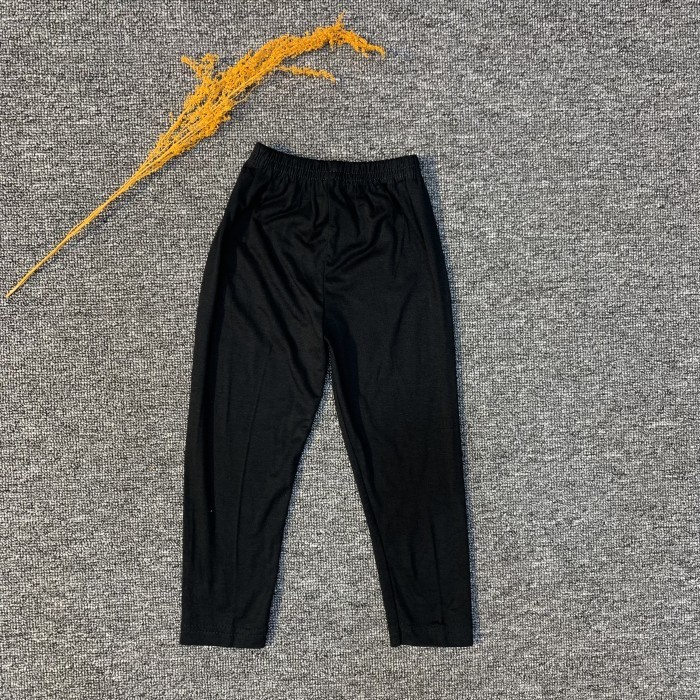 Legging Anak Perempuan Warna Putih & Hitam Umur 3 - 10 Tahun