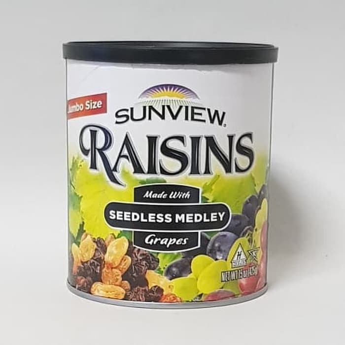 

Ready - Raisins Sunview Seedless Medley Kismis Campur Premium Usa 425 Gram