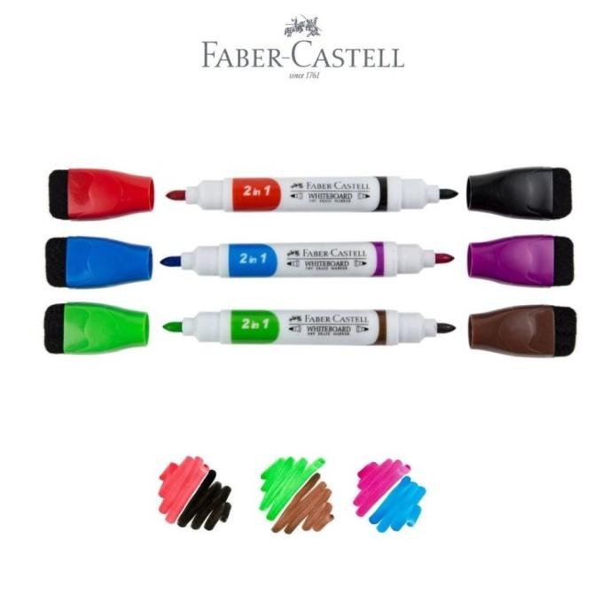 

Faber-Castell Papan Tulis Whiteboard Marker Free Marker Set 3 6 Warna