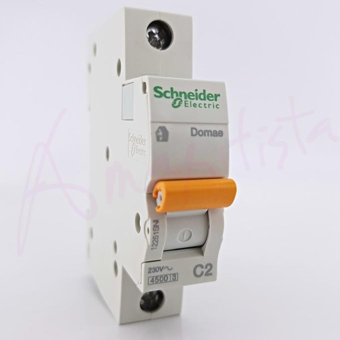 Produk Baru MCB Schneider 2A DOMAE Merlin gerin 1P 1phase SNI ORIGINAL