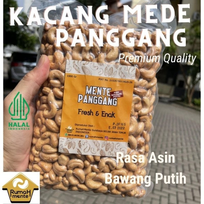 

Ready Kacang Mete Mede Oven Panggang Varian Asin Gurih