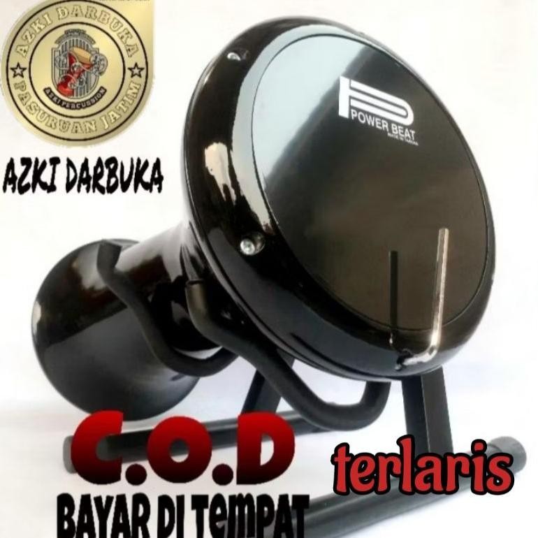 Darbuka 8 inci /Hitam gilap + kunci L