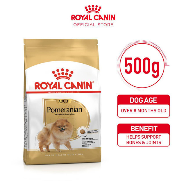 

23bagusmenshop - Royal Canin Pomeranian Adult 500gr Dry Dog Food Makanan Anjing Ras Pom Premium
