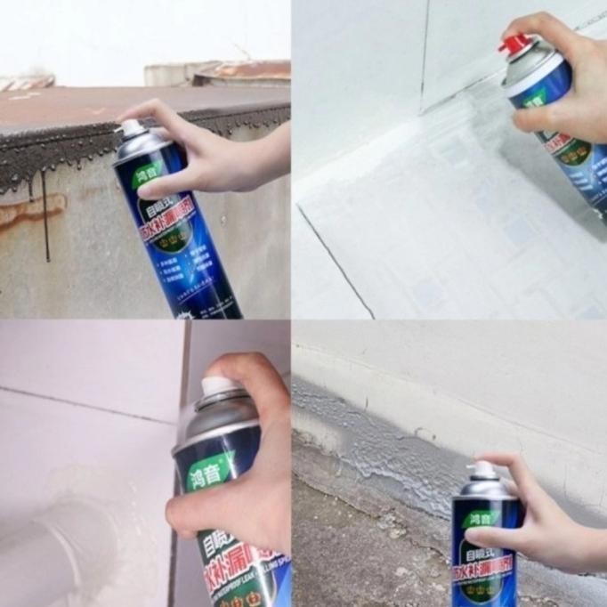 Ready Lem semprot cair Anti Bocor tembok pipa atap rumah waterproof
