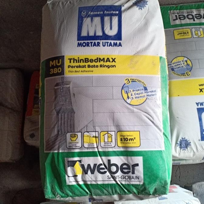 Ready MU 380 / Perekat bata ringan MU380 / Lem Hebel