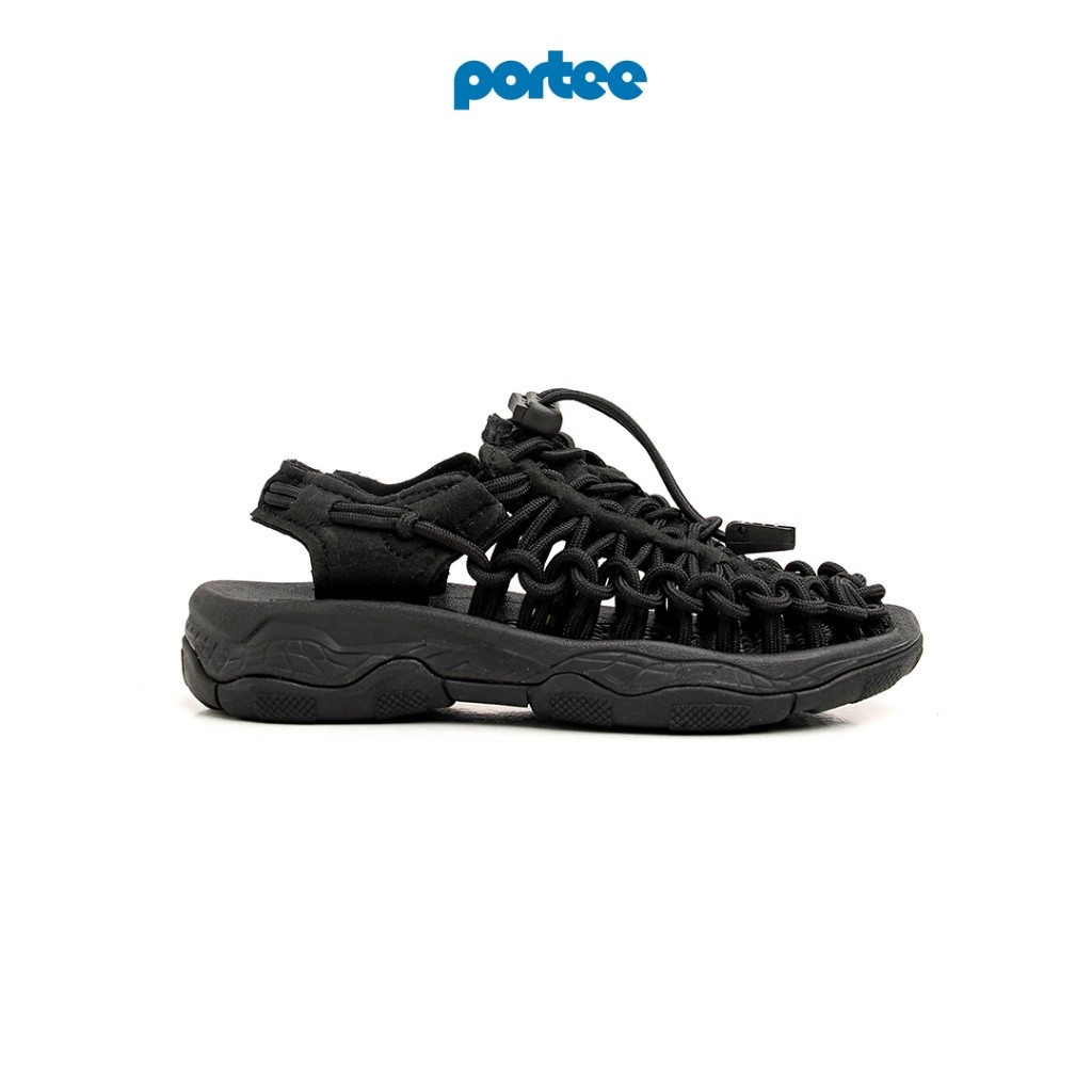Sandal Anak Portee Goods Loom Sandals Black for Kids