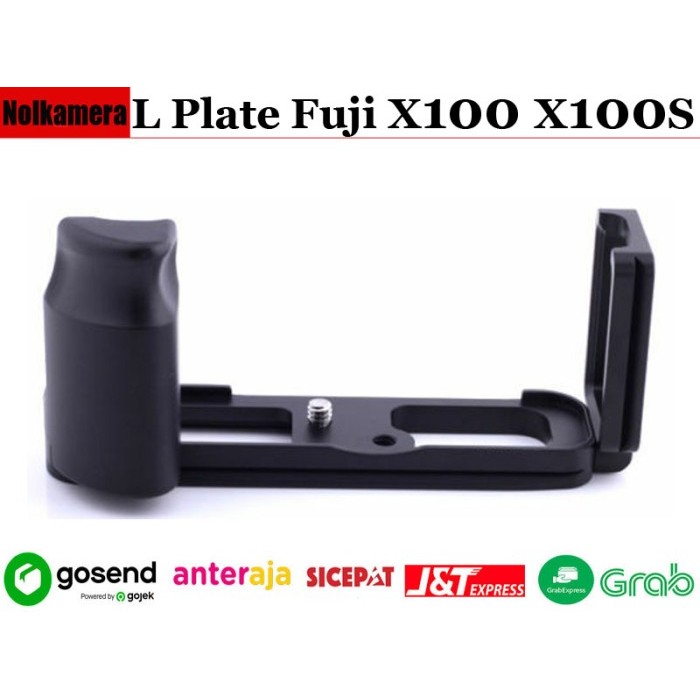 TERMURAH - L-Plate Bracket Quick Release Metal With Hand Grip Fuji X100 X100S