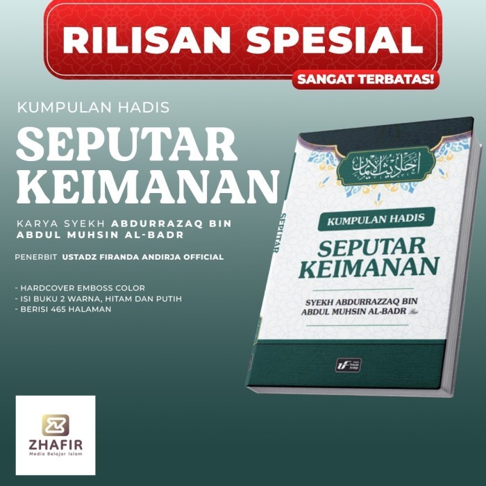 

Limited! Buku UFA Offcial Ust Firanda Andirja KUMPULAN HADIS SEPUTAR KEIMANAN Karya Syeikh