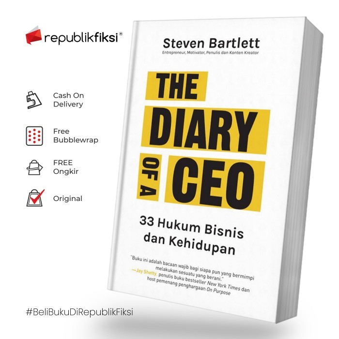 

Buku The Diary of a CEO - Steven Bartlett - Gemilang