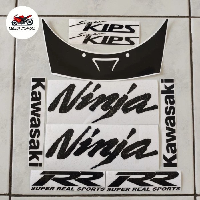 Striping stiker ninja rr old warna hitam